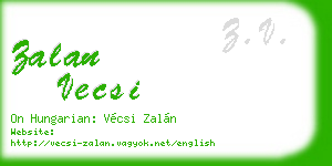 zalan vecsi business card